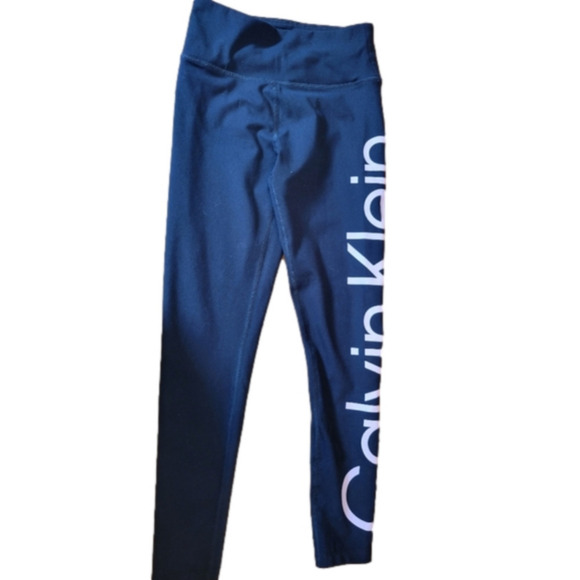 Calvin Klein Blue Xtra Small Performance Leggings - Picture 1 of 4